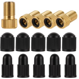Pack of 15 Bicycle Valve Adaptor Car Valve Adapter Air Pump Adapter French Valve Adapter for Bicycle Pump Floor Pump Air Ball Pump
