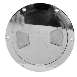 Acouto Boat Round Deck Plate 6" Round Access Hatch Cover Deck Plate 316 Stainless Steel Deck Cover Plate Cabin Bottom Plate and Export Yacht Marine Hardware