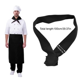 KEMUZ Dreieckstuch Schweisstuch Halstuch Herren Dreieckstuch,Chef-Schweißtuch, Küchen-Catering-Kellner-Schweißtuch,Schweisstuch Mit Hohem Stoffgewicht(Schwarz)