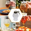 Honey Dispenser, Syrup Dispenser, Beautiful Honeycomb Honey jar, Honey jar