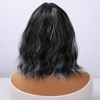 Smilco 2025 New 14-inch Black and White Gradient Highlights Wave