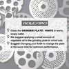 #12 Stainless Steel 3/16" Meat Grinder Plate, Heavy Duty 4.5mm