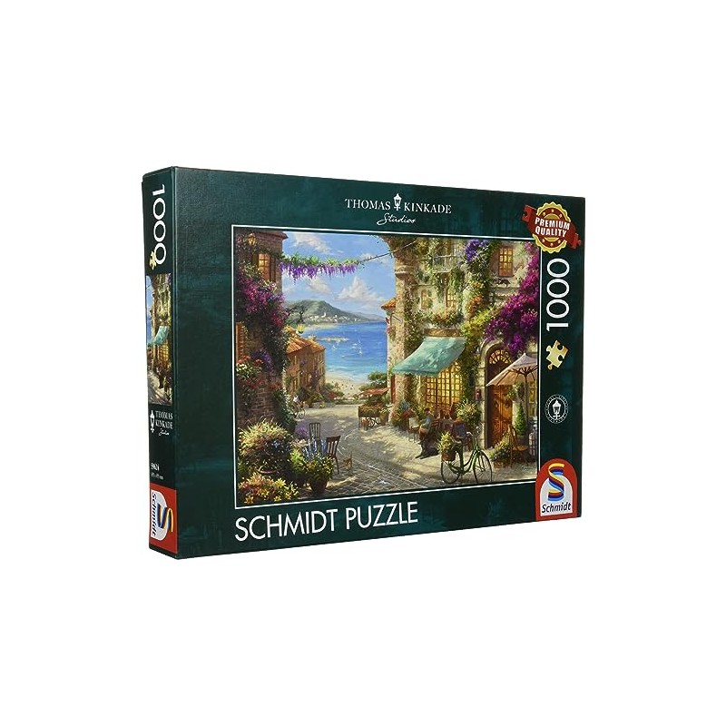 Schmidt Spiele Puzzle Games 59624 'Cafe on the Italian Riviera'