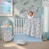 Brandream Ocean Whale Family Baby 6 Pieces Crib Bedding Set