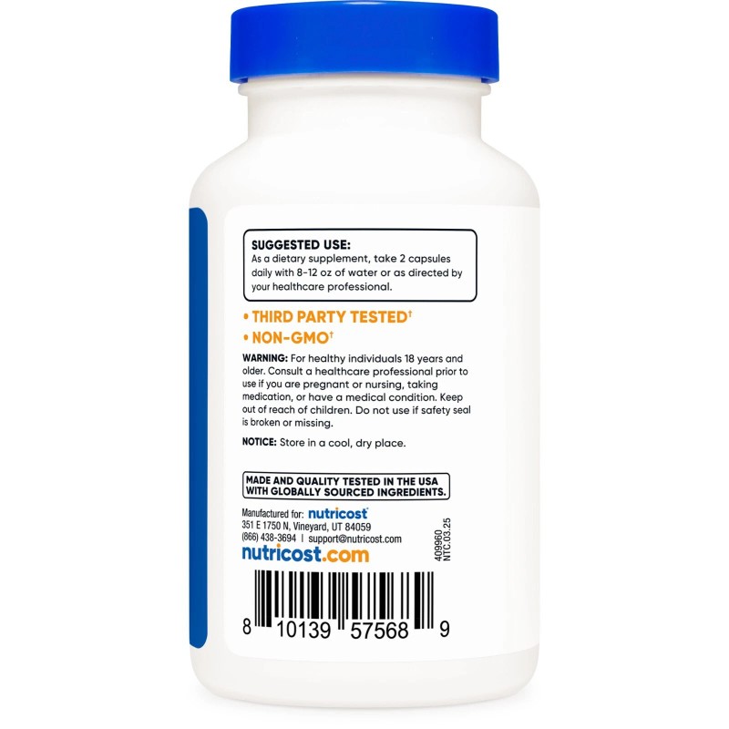 Nutricost Irish Sea Moss Extract (10,000mg) 120 Capsules - GMO-Free,