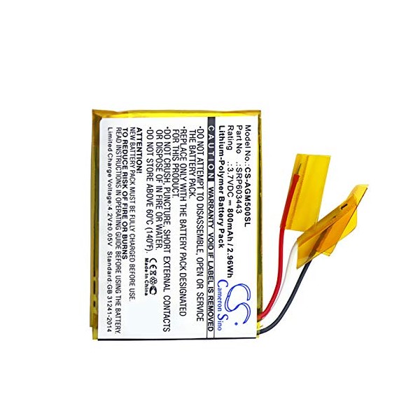 800mAh XPS Replacement Battery for Astro A50 PN Astro SRP603443
