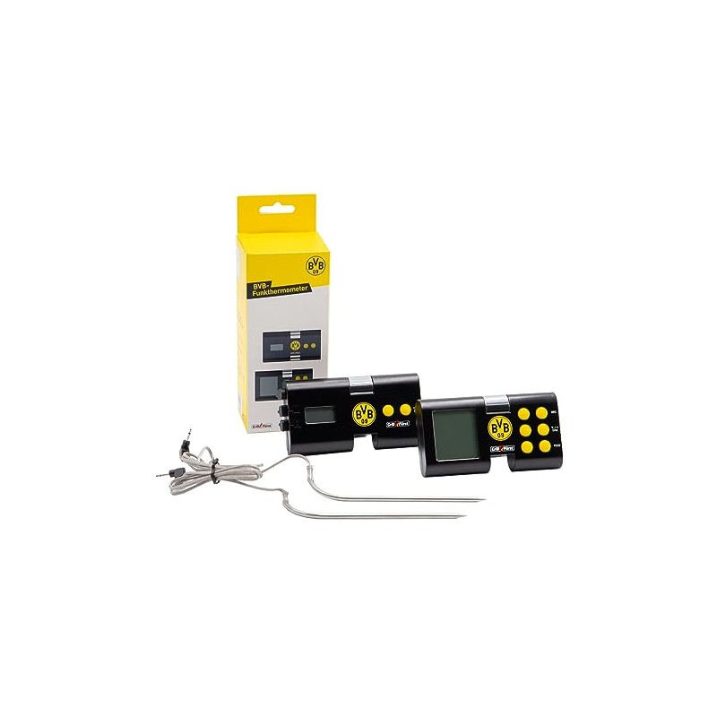 Grillfürst BVB Borussia Dortmund Edition Grill Thermometer - Wireless Thermometer