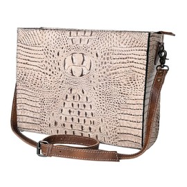 American Darling Messenger Crocodile Embossed Genuine Leather Western Women Bag Handbag Purse | Cute Messenger Bag | Leather Messenger Bag | Messenger Purse