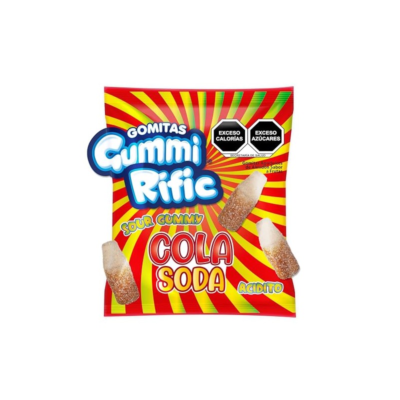 GummiRific Gomitas agridulces en forma de botellas de cola en