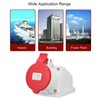 Industrial Connector Socket 32A 3P+N+E IP44 Waterproof Dustproof Surface Mounted
