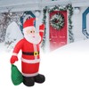 Inflatable Santa Decoration Built in LED Light Waterproof Inflatable Bag