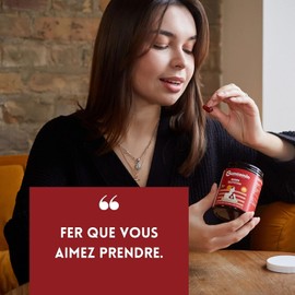 Gumtamin Iron Gummies Gumtamin with Vitamin C - Highly Dosed Alternative to Iron Tablets and Capsules for Iron Deficiency - 60 Vegan Gummies