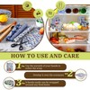 Moukeren 3 Rolls Reusable Beeswax Wrap 13'' x 40'' Food