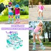 Luyata Roller Skates for Girls Boys Adjustable, 4 Size Ages