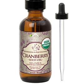 US Organic Aceite de Arándano Rojo Orgánico USDA, Prensado en Frío, 56 ml