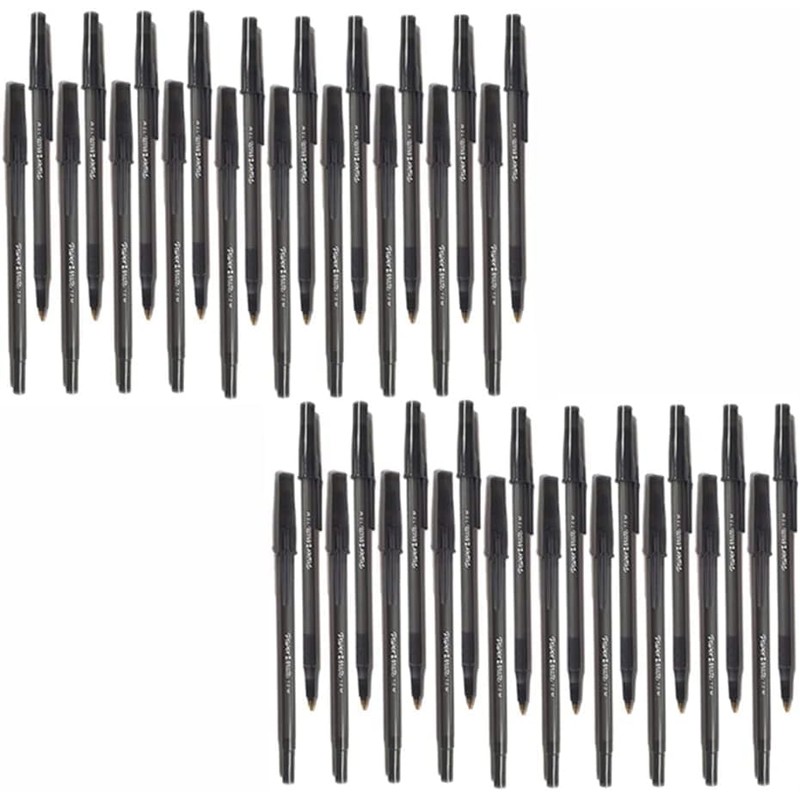 40 x Paper Mate Write Bros Ballpoint Stick Pens |