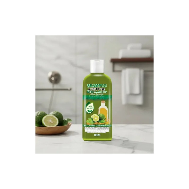 Shampoo Aceite De Bergamota Barba Y Cabello 500ml