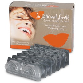 Pre-Filled Teeth Whitening Trays, 14 Trays (7 Treatments) - Safe, Fast, Simple, Effective, Removes Stains, No Sensitivity, Enamel Safe, for Sensitive Teeth & Gums