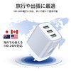 USB Outlet AC Adapter Charger, 3 Ports, Simultaneous Charging, 15.5