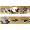 4-Piece 60mm Desk Cable Grommets, Computer Desk Metal Cable Hole,
