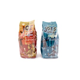 Trader Joes Ground Coffee Variety Bundle 2 Flavors - Regular, Dark