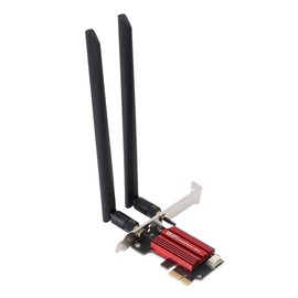 Goshyda Tarjeta PCIe WiFi 6E tribanda, 4200 Mbit/s, Adaptador Bluetooth 5.2 para PC de sobremesa, Compatible con Wins 11/10, cifrado WPA3