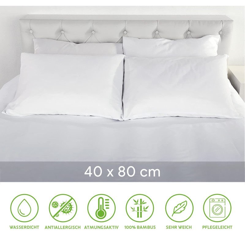 Comfier Sleep Waterproof Cushion Covers 40 x 80 cm with