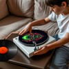 ZUXONGSY Skulls Turntable Mat for Vinyl Records BlackTurntable Slipmat Anti