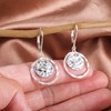 925 Sterling Silver Disc Leverback Earrings for Women Gold and