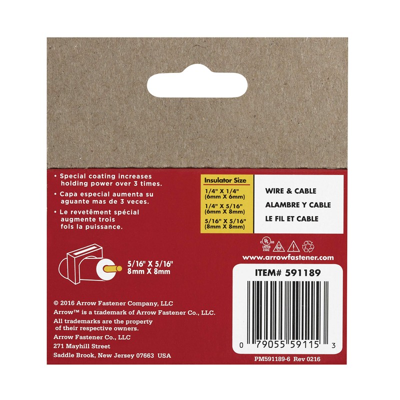 Arrow 591189 Genuine T59 Steel 5/16-Inch by 5/16 Crown Width