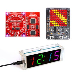 Gikfun DIY Welding Practice Training Board, Led Alarm Clock Kit for Learning Soldering Skill