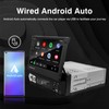Single-Din-Touchscreen-Radio,Carplay&Android Auto,Car-Stereo-with Backup Camera Bluetooth/FM/RDS Radio/Type-C/USB/SD/MP4/MP5 Player EZoneTronics