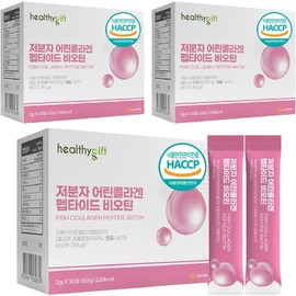 Young Collagen Biotin Fish Collagen Peptide Powder Sticks 30 Packs (3 Packs) / 어린 콜라겐 비오틴 피쉬콜라겐 펩타이드 분말스틱 30포 3개