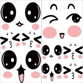 NO.1 Large Big Eye Sticker Winking Eyeball Car Motorcycle Scooter Helmet Truck Scratches / NO1 대형 왕눈이 스티커 윙크 눈알 자동차 오토바이 스쿠터 헬멧 트럭 스크래치 흠집