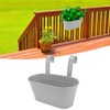 Hanging Flower Planter Iron Bucket Flower Pot Holder with Detachable