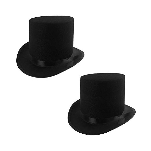 Rhode Island Novelty Deluxe Black Magician Butler Formal Costume Top Hat, One Per Order