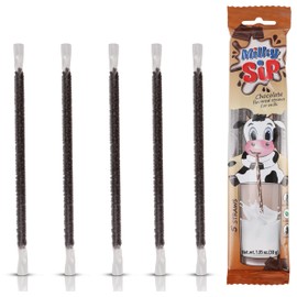 Milky Sip Magical Milk Straws - 4 Packs of 5 Pcs Each Chocolate Flavored Straws For Milk, 20 Milk Flavoring Straws for Kids. Makes Children Want and Love to Drink Milk