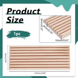 PH PandaHall 8-Slot Wooden Ruler Organizer Quilting Ruler Storage Rack Ruler Stand for Quilting Rulers 4mm Grid Ruler Holder for Sewing Accessories and Supplies 9.8x3.9 inches