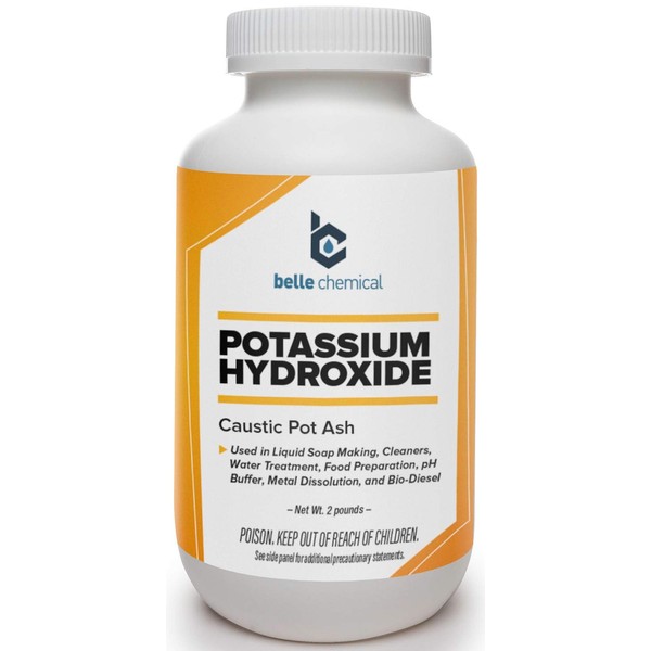 Potassium Hydroxide (Food Grade) FCC/USP 90% (2 Pound)