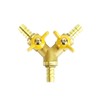 Areyourshop 3/8" Hose Barb Ball Valve Y Shaped 3 Way