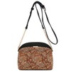 FashionPuzzle Leopard Print Small Dome Crossbody with Chain Strap (Classic