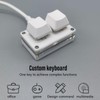2 Key Gaming Keyboard Custom DIY Red Shaft Mini Mechanical