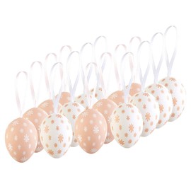 infactory Decorative Eggs: Set of 32 Decorative Easter Eggs for Hanging, Each 35 x 49 mm (Easter Egg Decoration, Easter Egg Decoration Set, Jewellery)