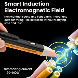 3Pcs Non Contact Voltage Tester Pen,Non Contact Voltage Detector,Electrical Tester,Non Contact Electric Volt Stick,Electrical Tools & Testers,Voltage Detector Pen With Led Torch and Alarm Mode