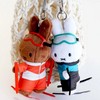 Miffy Winter Olympics Miffy key ring doll ski ski jumping