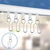 100 Pcs Curtain Track Gliders Hooks 50 Plastic Curtain Tracks