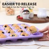 Vnray 2 Pack Silicone Muffin Pan 12 and 24 Cup