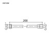 GRIFEMA G852-20 PVC Smooth Shower Hose 2m / 79 inch,