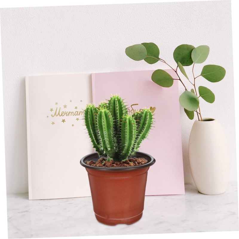 BESPORTBLE 50pcs Plastic Flowerpot Succulents Flower Pot Decorative Flower Pot