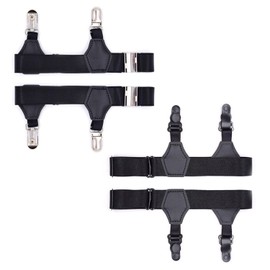 FDGGT Pack of 4 Sock Clips, Adjustable Sock Clips, Non-Slip Sock Clips, Sock Attachment Accessories, Clothing Accessories, black